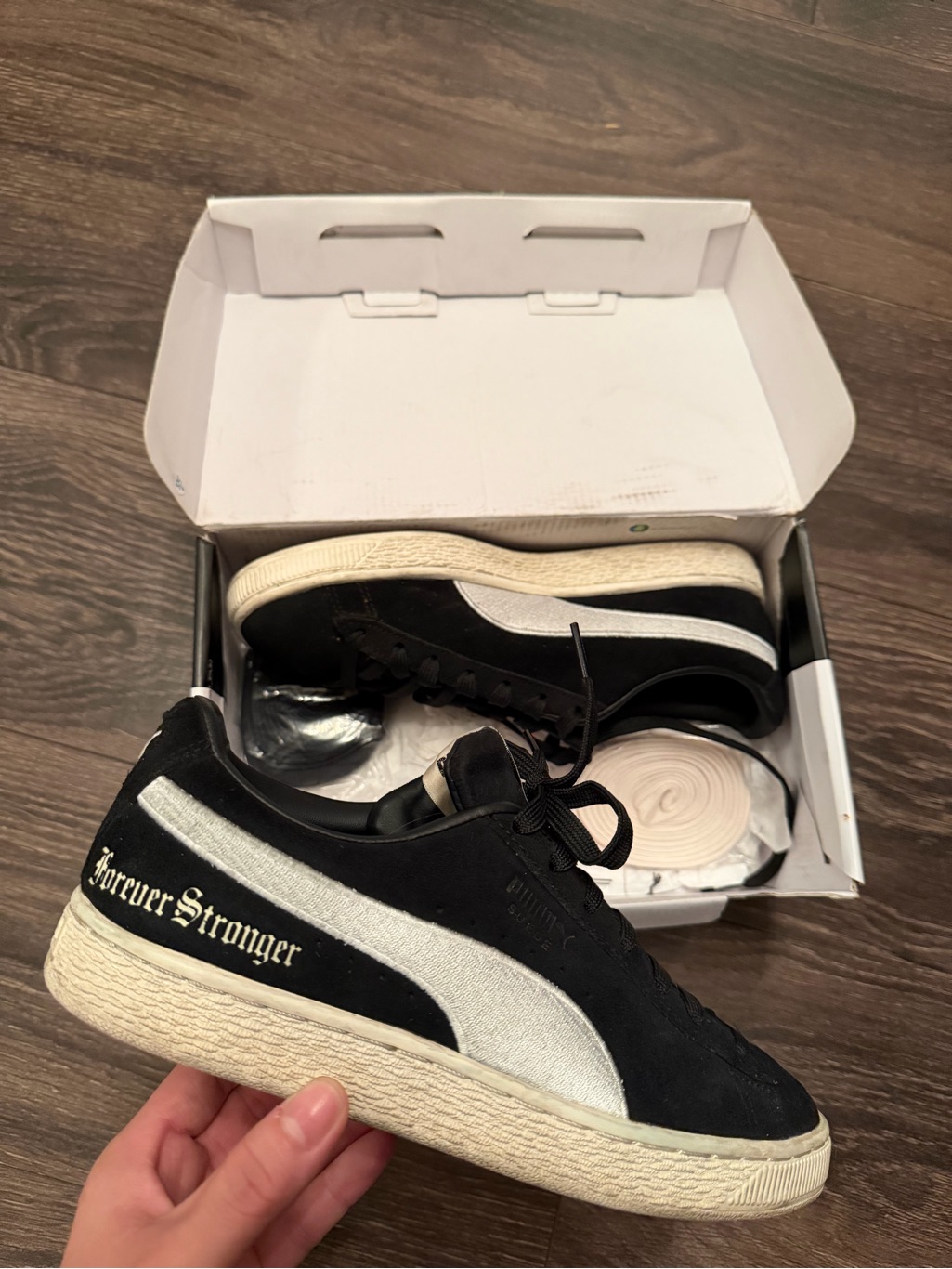 Puma Black Suede 'Forever Stronger' Sneakers Lauren London